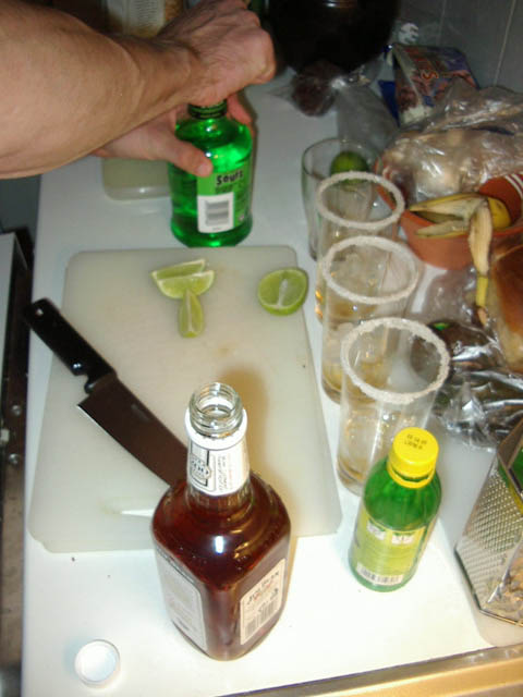 Preparing tonight's special.
