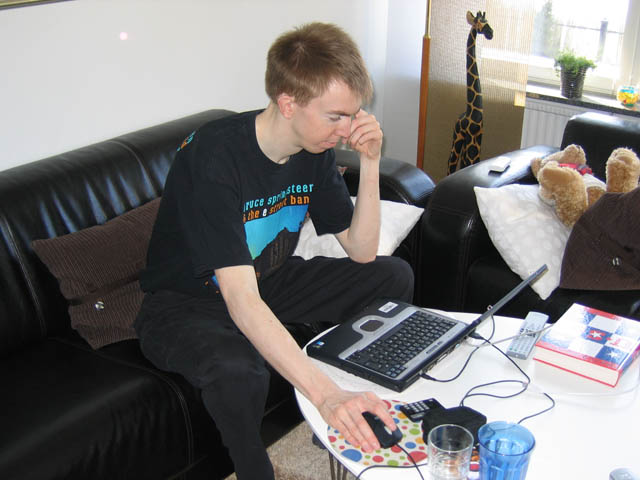 Papphammar changed from roller skates to a computer