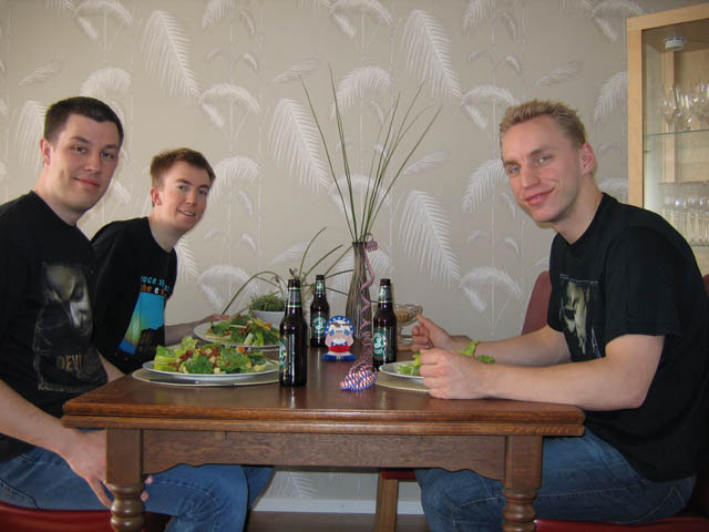13:48 Lunch is served.
