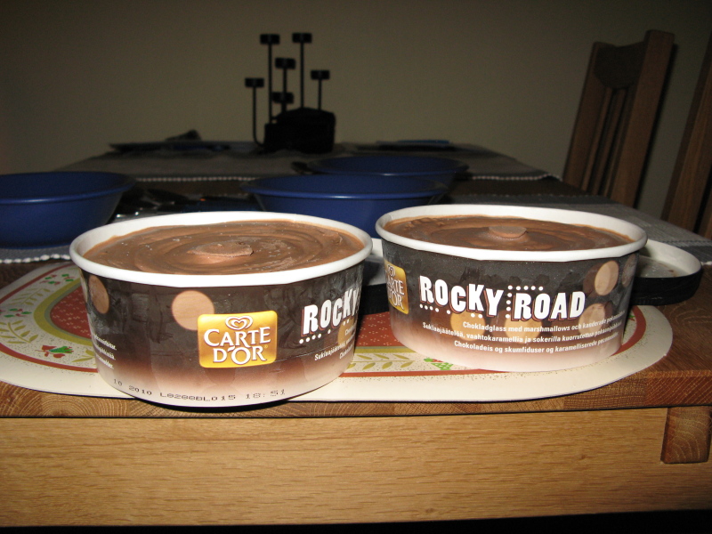 "There is always room for some ice cream!"