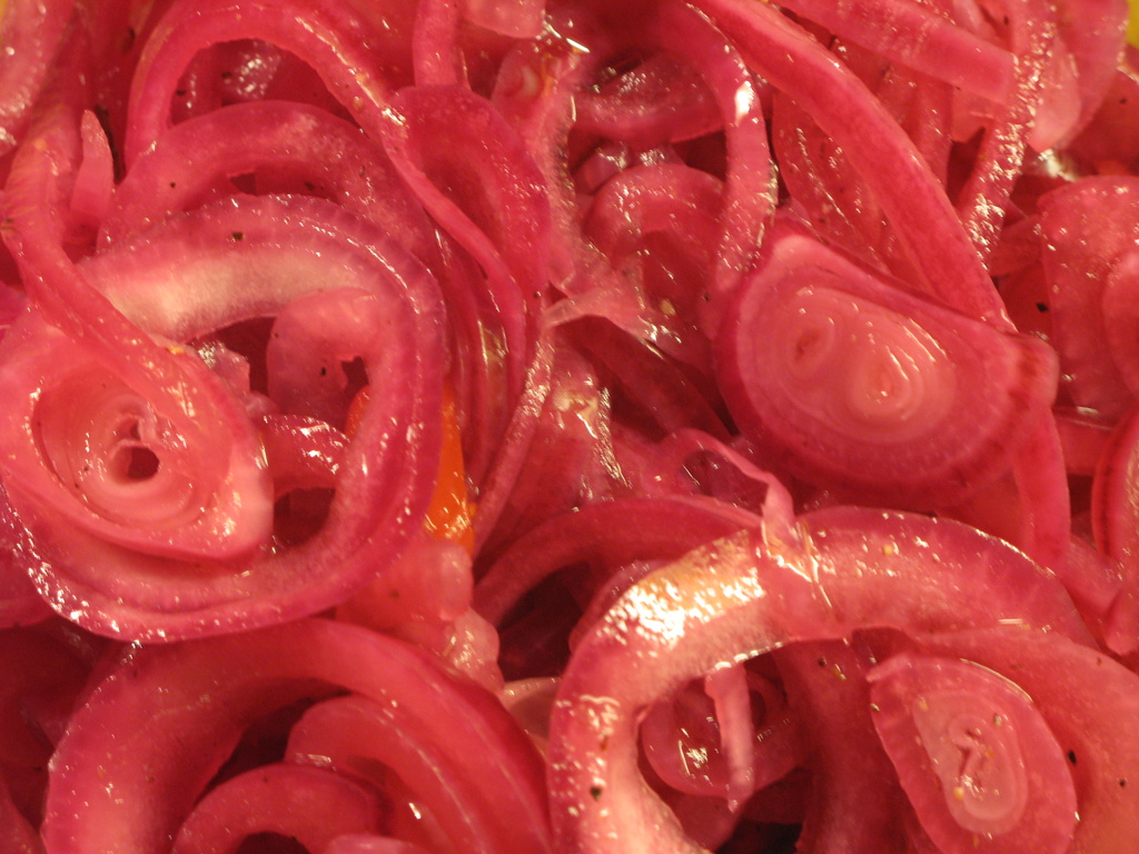 Pickled red onions
